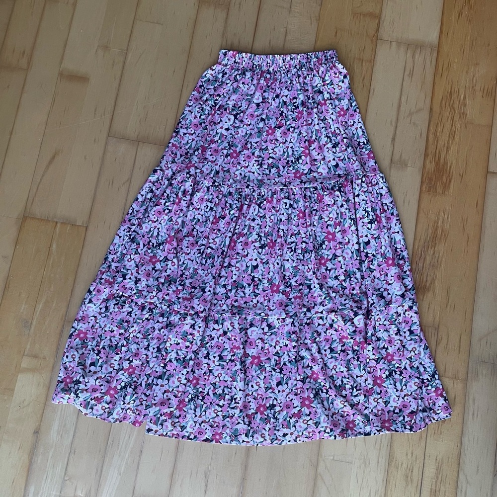 floral maxi skirt